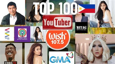 Top 100 YouTubers in Philippines sorted by SB Rank .